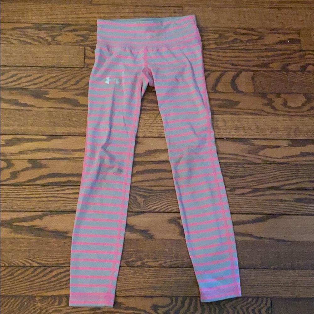 Pink striped athletic pants